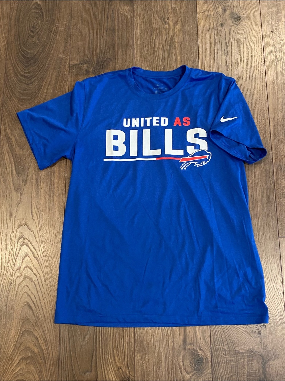 NWOT Nike Royal Blue 'United As Bills' Short Sleeve Tee